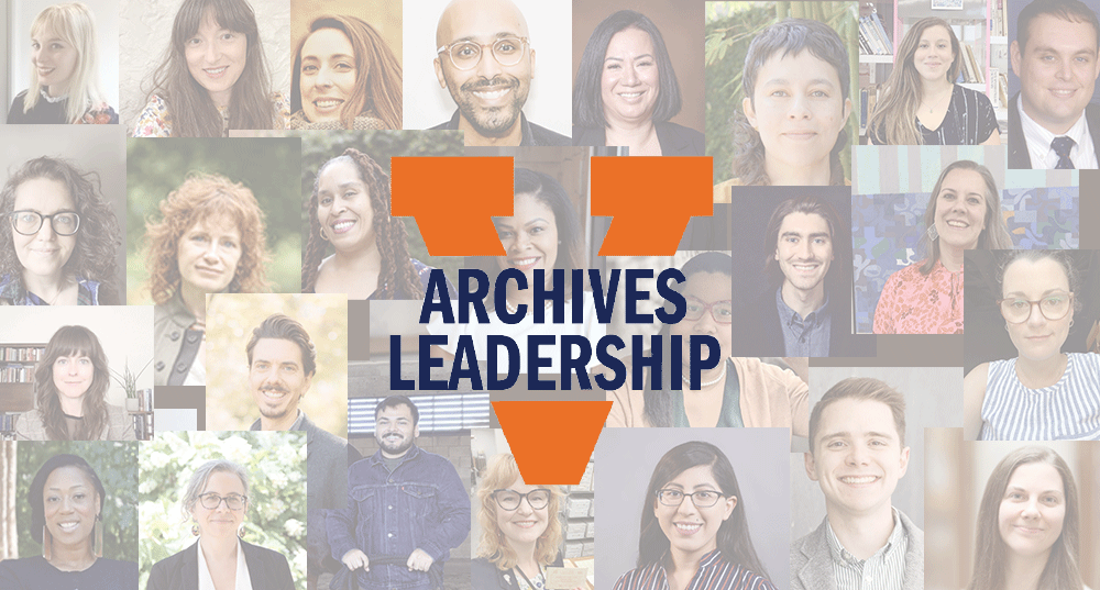 Archives Leadership logo over the headshots of the Archives Leadership Institute participants.